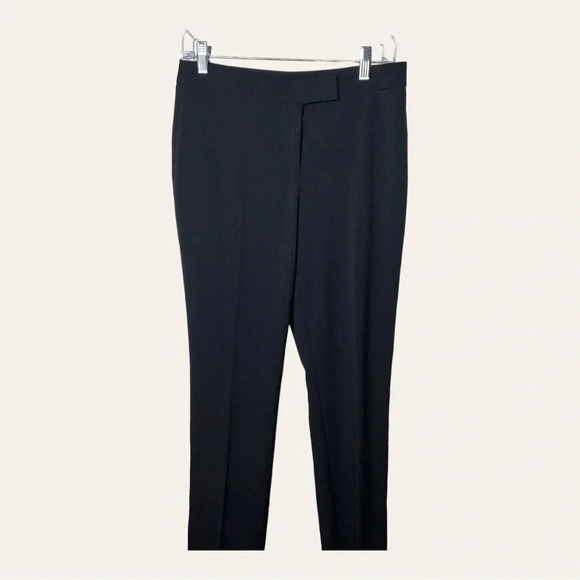 NWT ANNE KLEIN BLACK DRESS UP‎ PANTS SIZE 4 STRAIGHT LEG POCKETS IN BACK - Picture 1 of 12